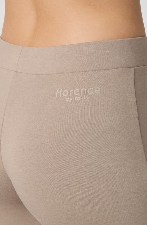 Florence By Mills Sporty Terry Flare Pants In Brown