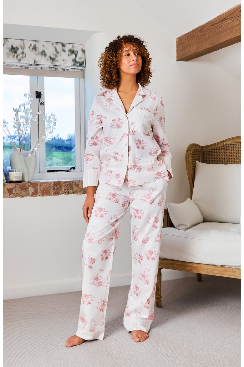 Luxury Sateen Pyjamas, Alternate, color, Pink