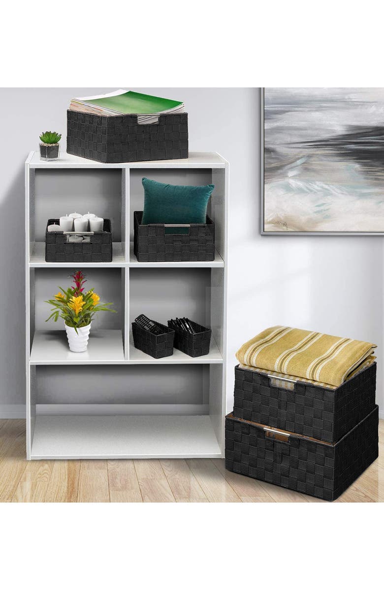 SORBUS 7-Piece Basket Woven Storage Box Set, Alternate, color,