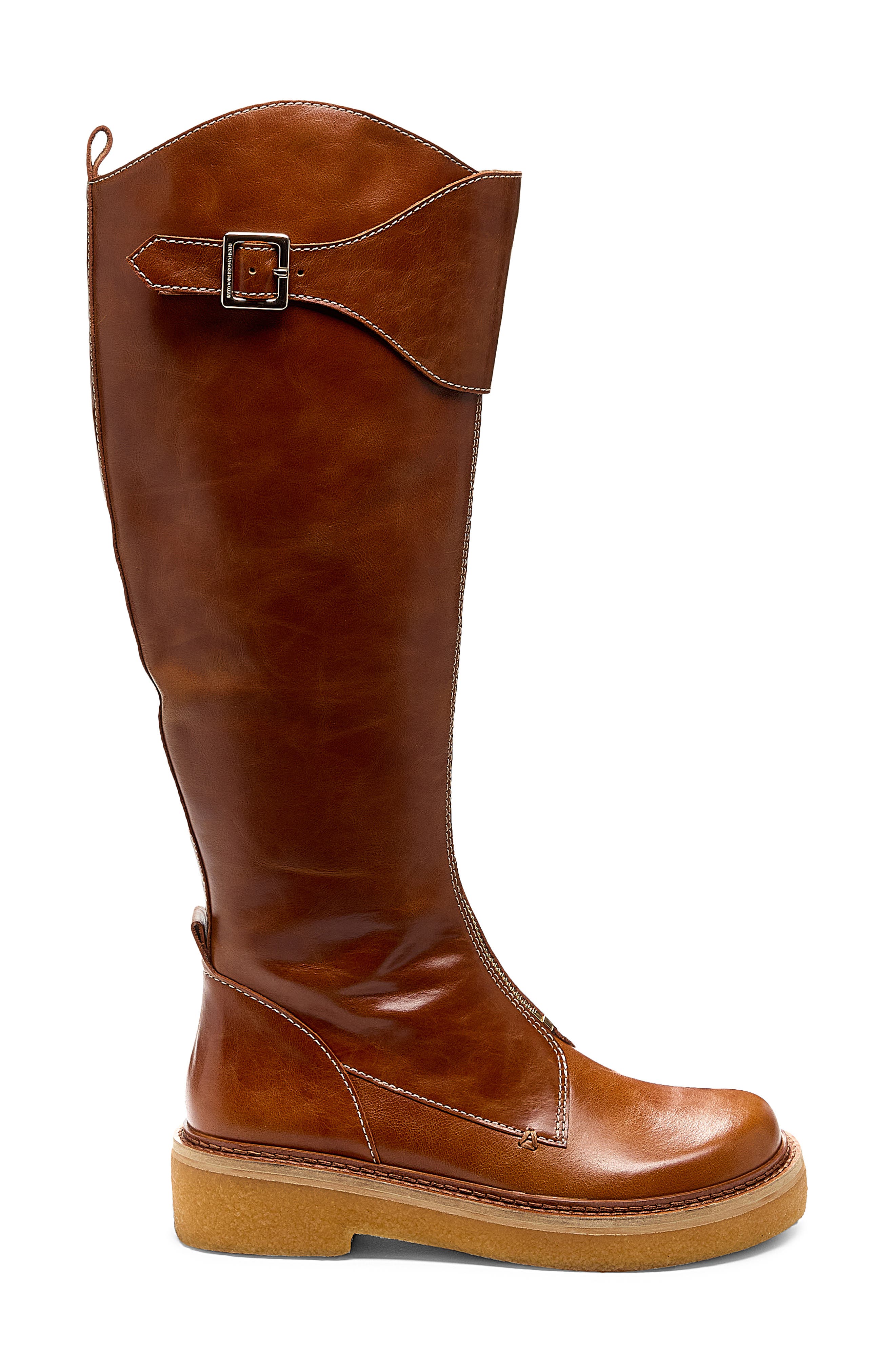 Kelsi Dagger Brooklyn Cape Knee High Riding Boot, Alternate, color, Caramel