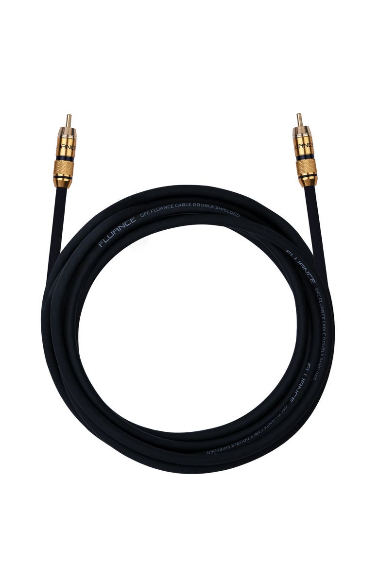 Fluance Subwoofer Cable for Subwoofer and Home Theater, Main, color, Brown