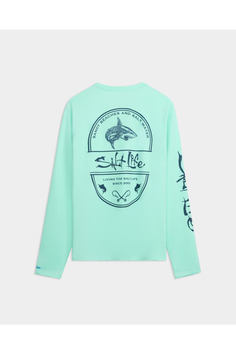 Salt Water Perforated Tee, Alternate, color, Glass