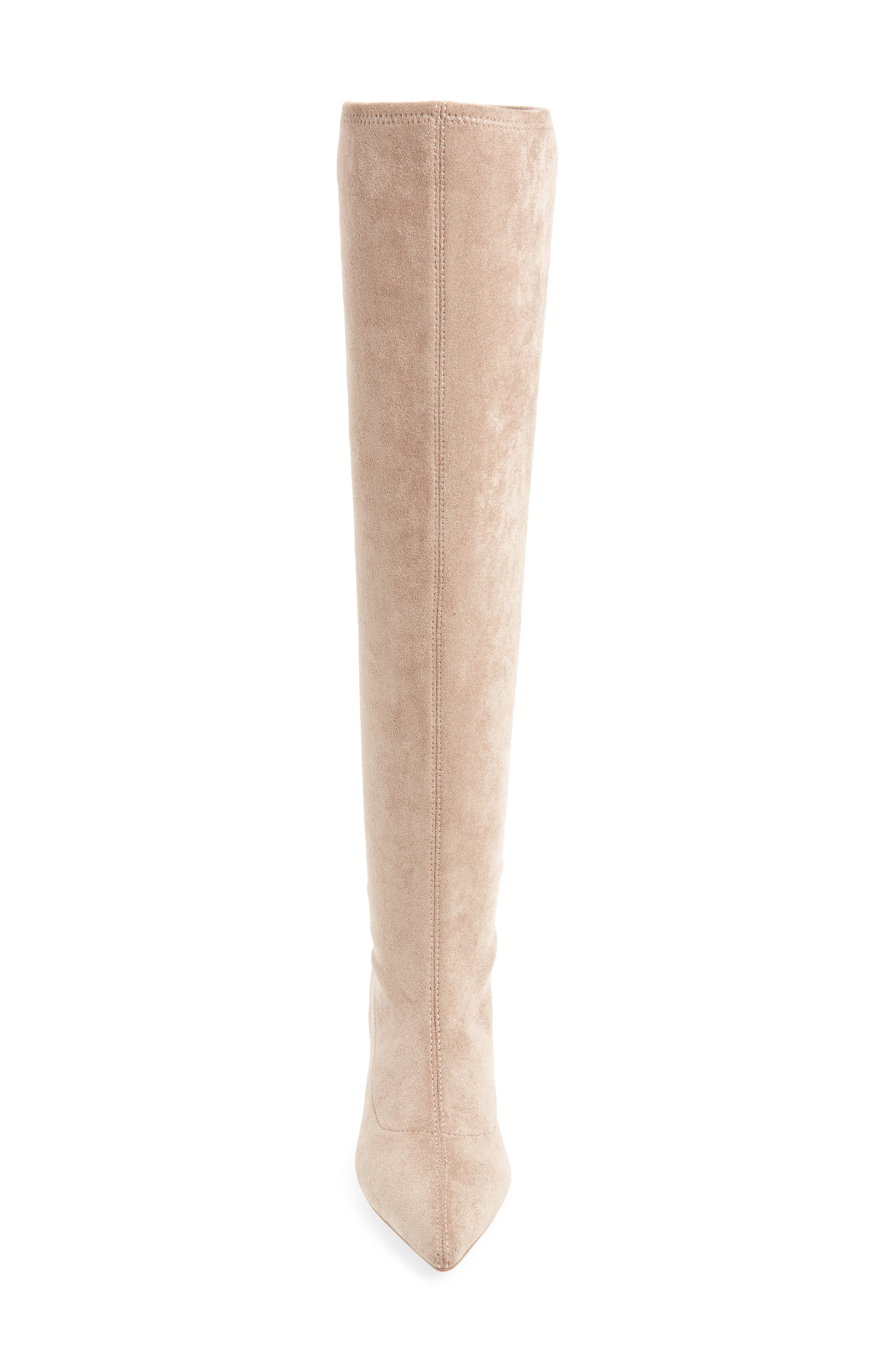 Aerin Over the Knee Boot, Alternate, color, TAUPE/ BROWN SUEDE