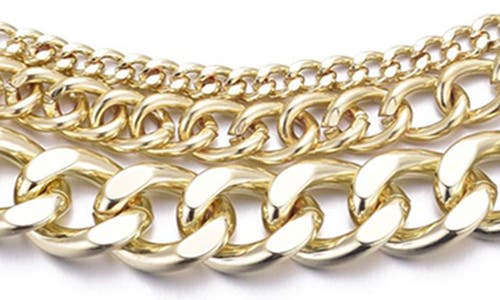 Adornia Layered Chain Necklace In Gold