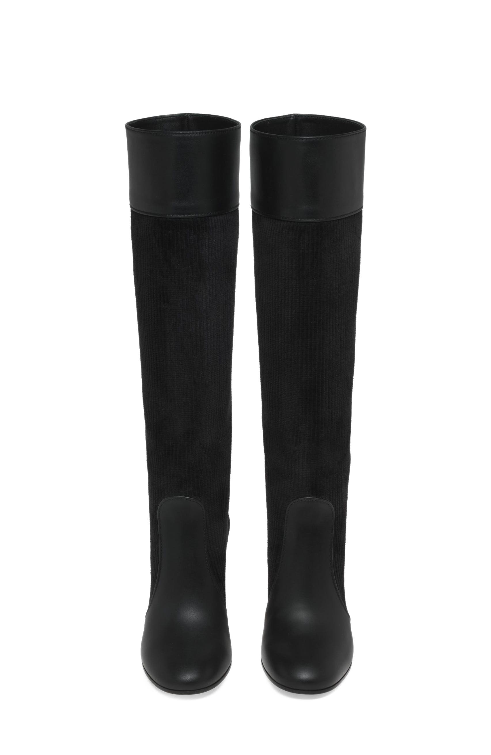 Sheffield Boots, Alternate, color, Black Calf and Fabric