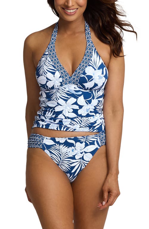 TOMMY BAHAMA TOMMY BAHAMA ISLAND CAYS BLOOMS REVERSIBLE TANKINI TOP