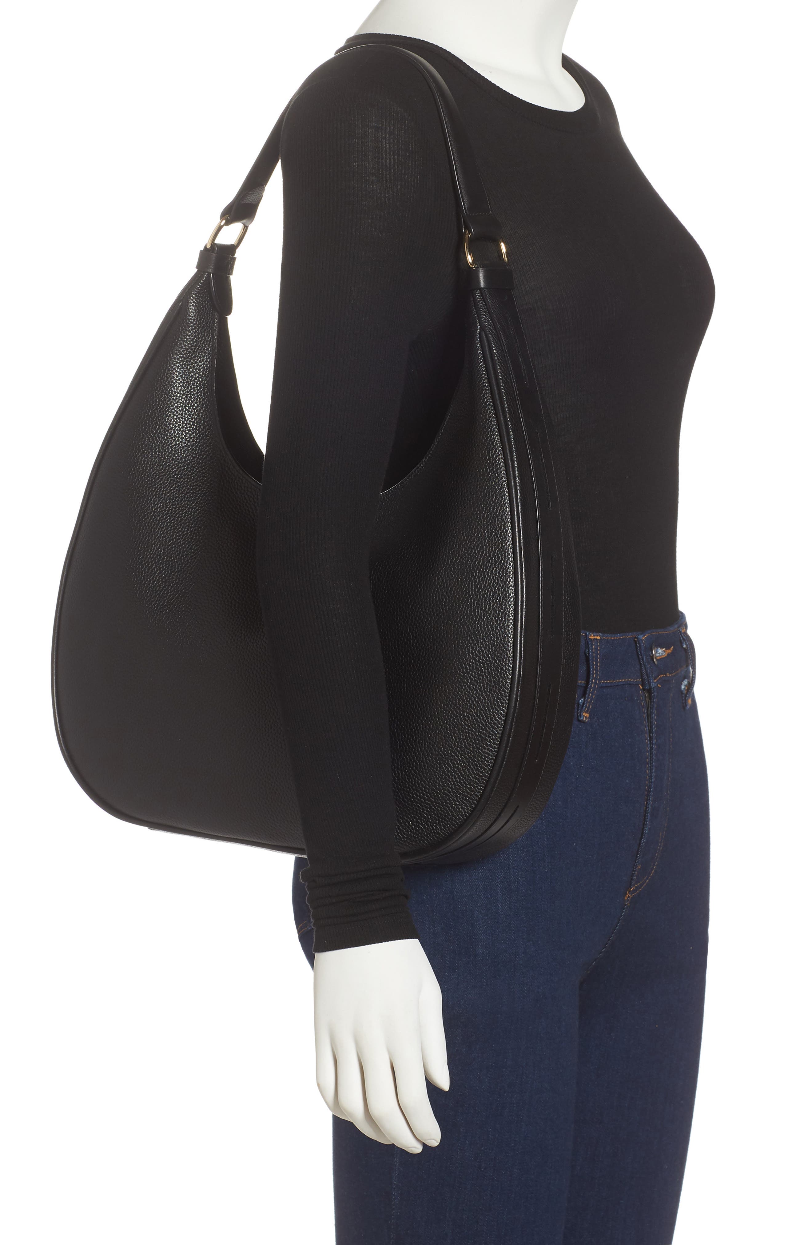 Nordstrom Amal Leather Hobo Bag, Alternate, color, 