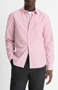 Vince Stripe Classic Fit Button-Up Shirt