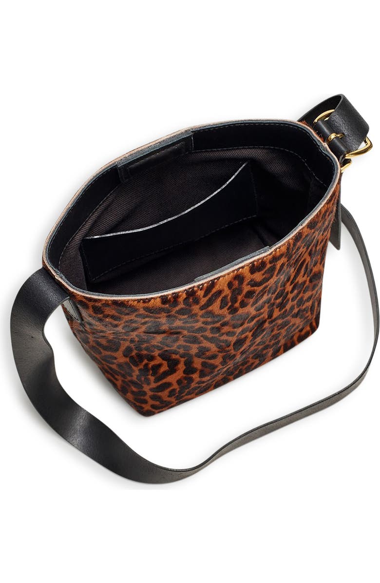 Madewell Genuine Calf Hair Essentials Mini Bucket Bag, Alternate, color,