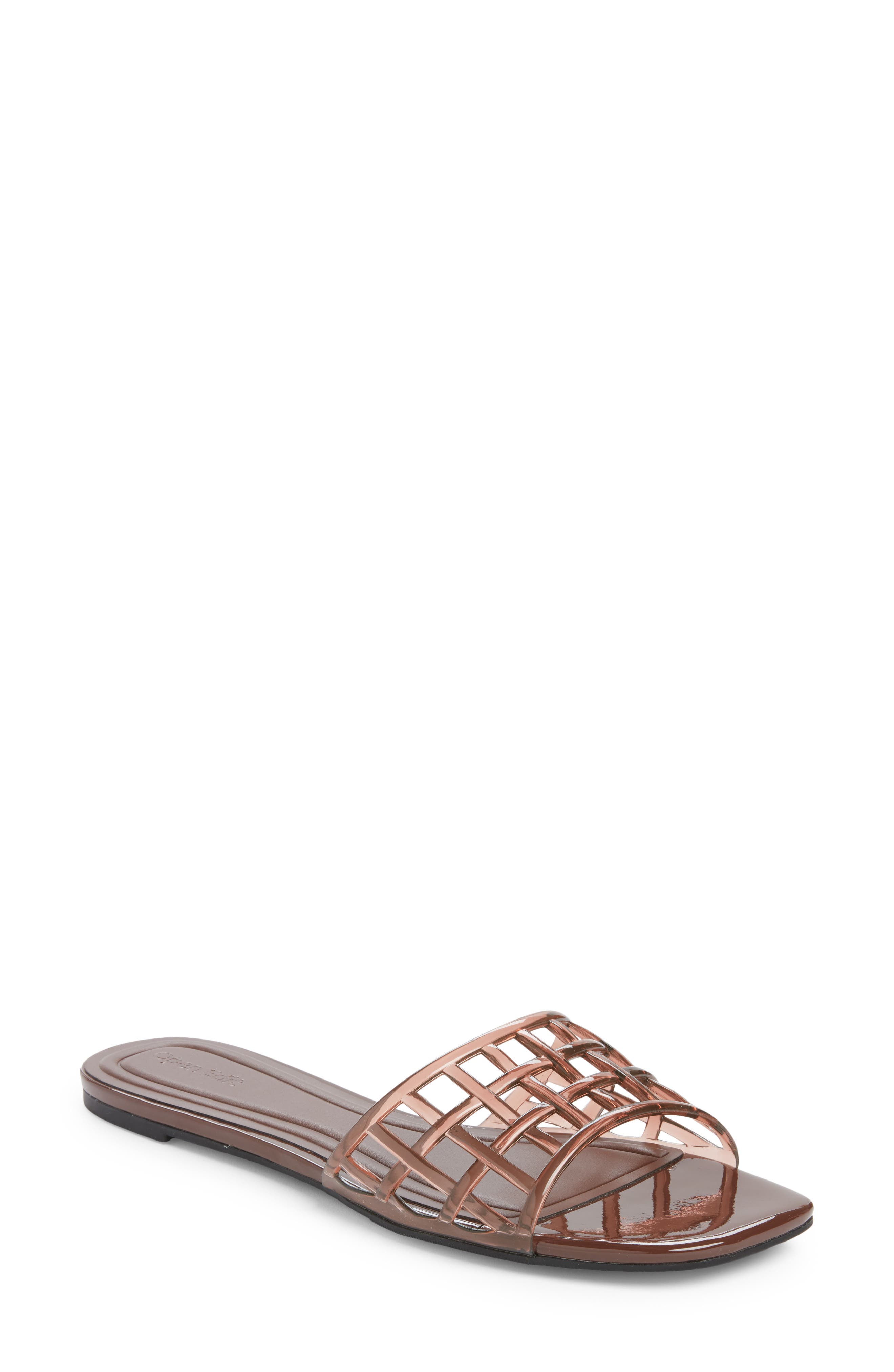 Open Edit Solis Jelly Slide Sandal, Main, color, 