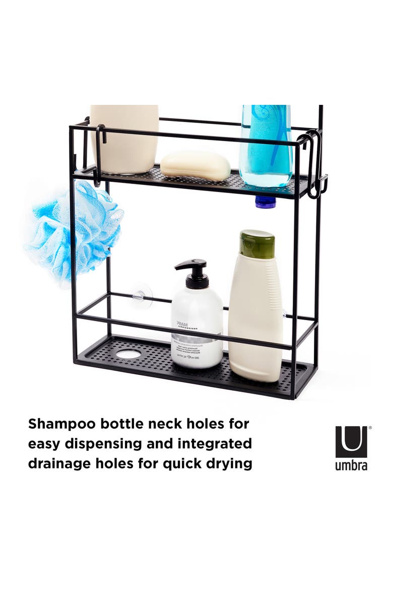 Umbra Cubiko Two Shelf Shower Caddy, Alternate, color,