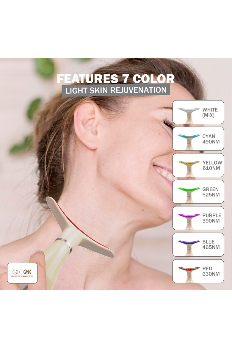 7 Color LED Neck and Face Beauty Device - Limited Edition, Alternate, color, NA