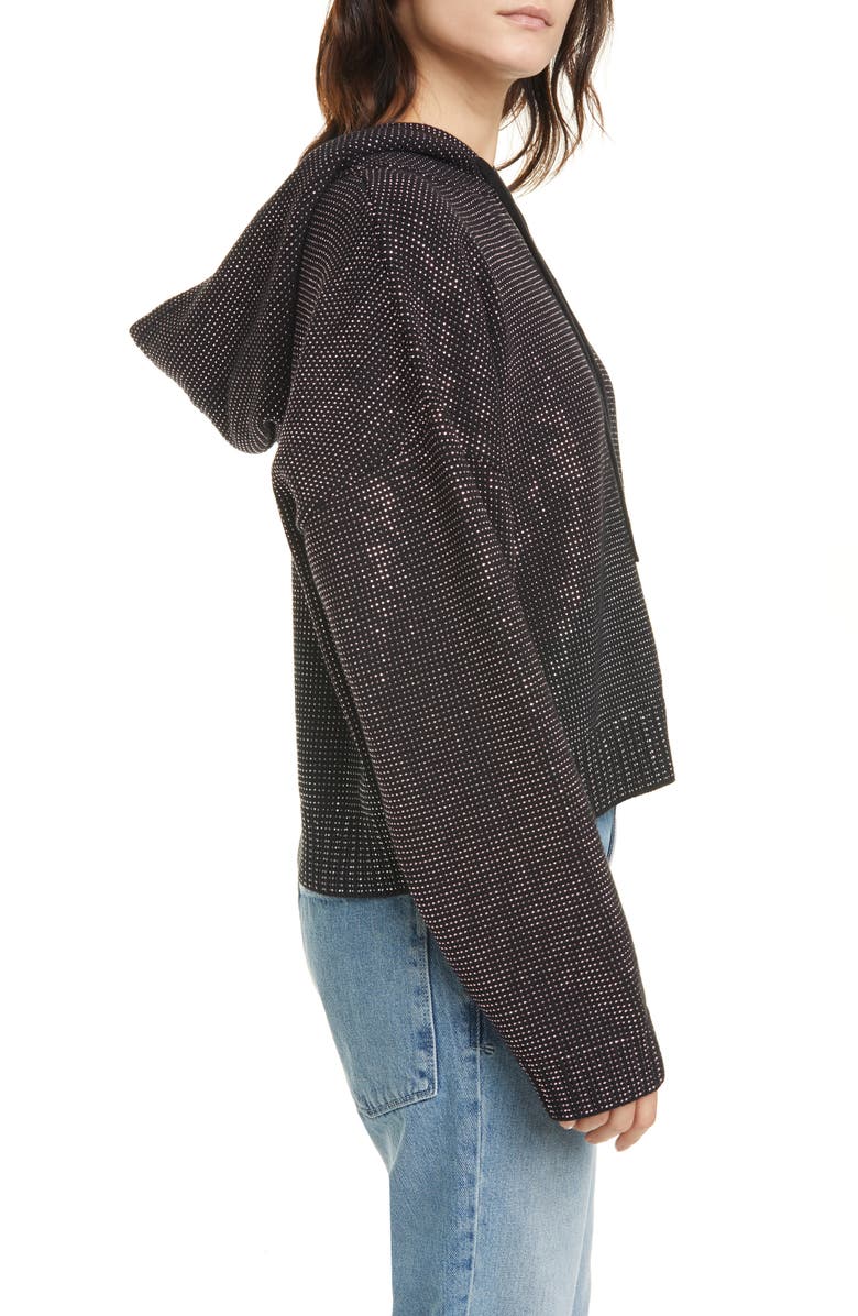 RtA Marvin Rhinestone Hoodie, Alternate, color, 