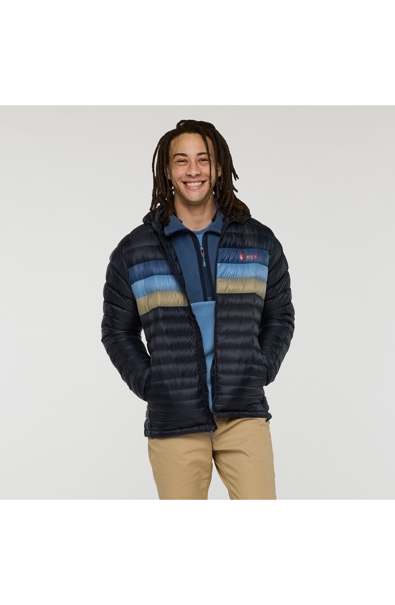 Cotopaxi Fuego Down Hooded Jacket - Men's, Main, color, Carbon Stripes