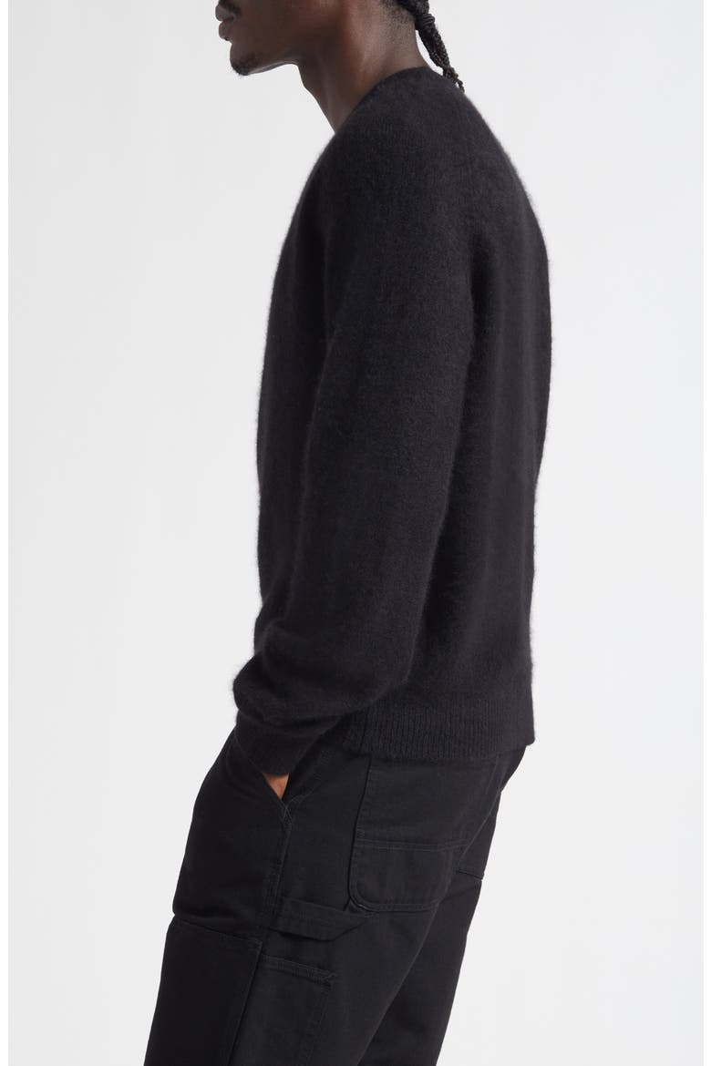 Cashmere & Silk Sweater, Alternate, color, BLACK