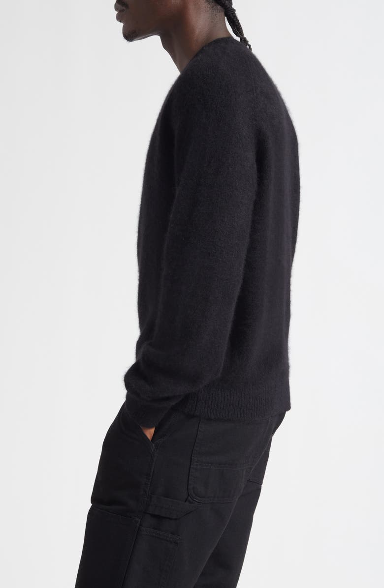 FRENCKENBERGER Cashmere & Silk Sweater, Alternate, color, Black