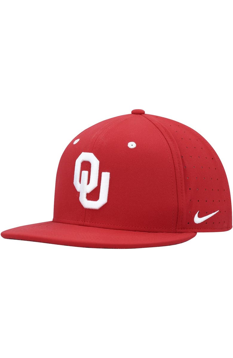 Nike Men's Nike Crimson Oklahoma Sooners True Performance Fitted Hat, Main, color, 