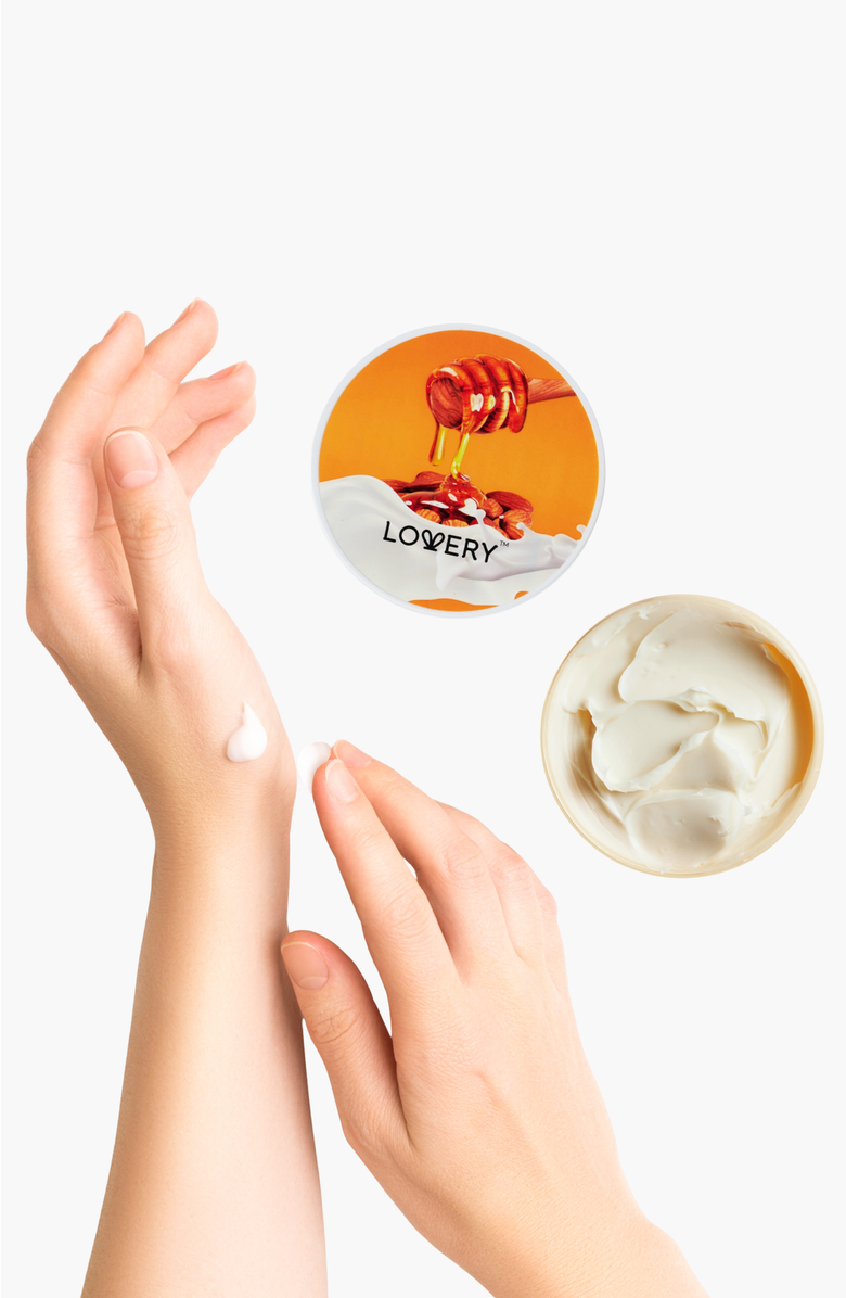 Lovery Almond Milk and Honey Whipped Body Butter 2 Pack, Alternate, color, Beige / Orange