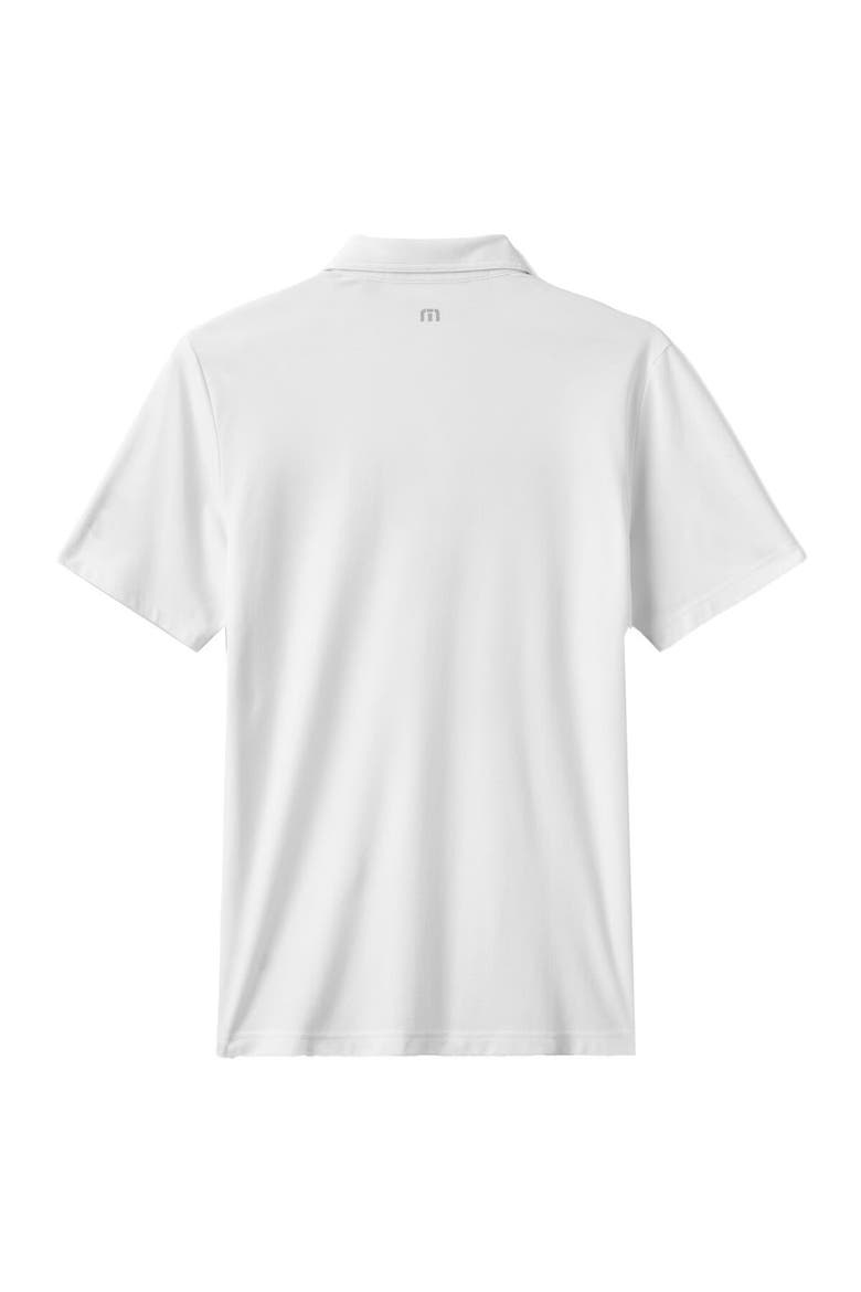 Men's TravisMathew White Cleveland Guardians Top Recruit Tri-Blend Polo, Alternate, color, White