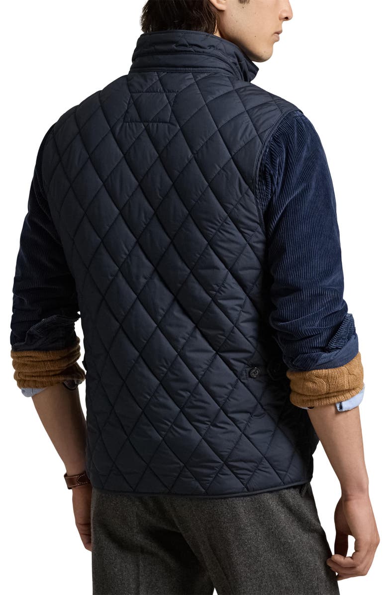 Polo Ralph Lauren Beaton Quilted Utility Vest, Alternate, color, College Navy