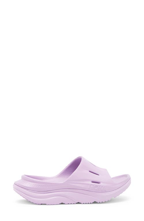 Hoka Gender Inclusive Ora Recovery Slide 3 Sandal In Violet Bloom/violet Bloom