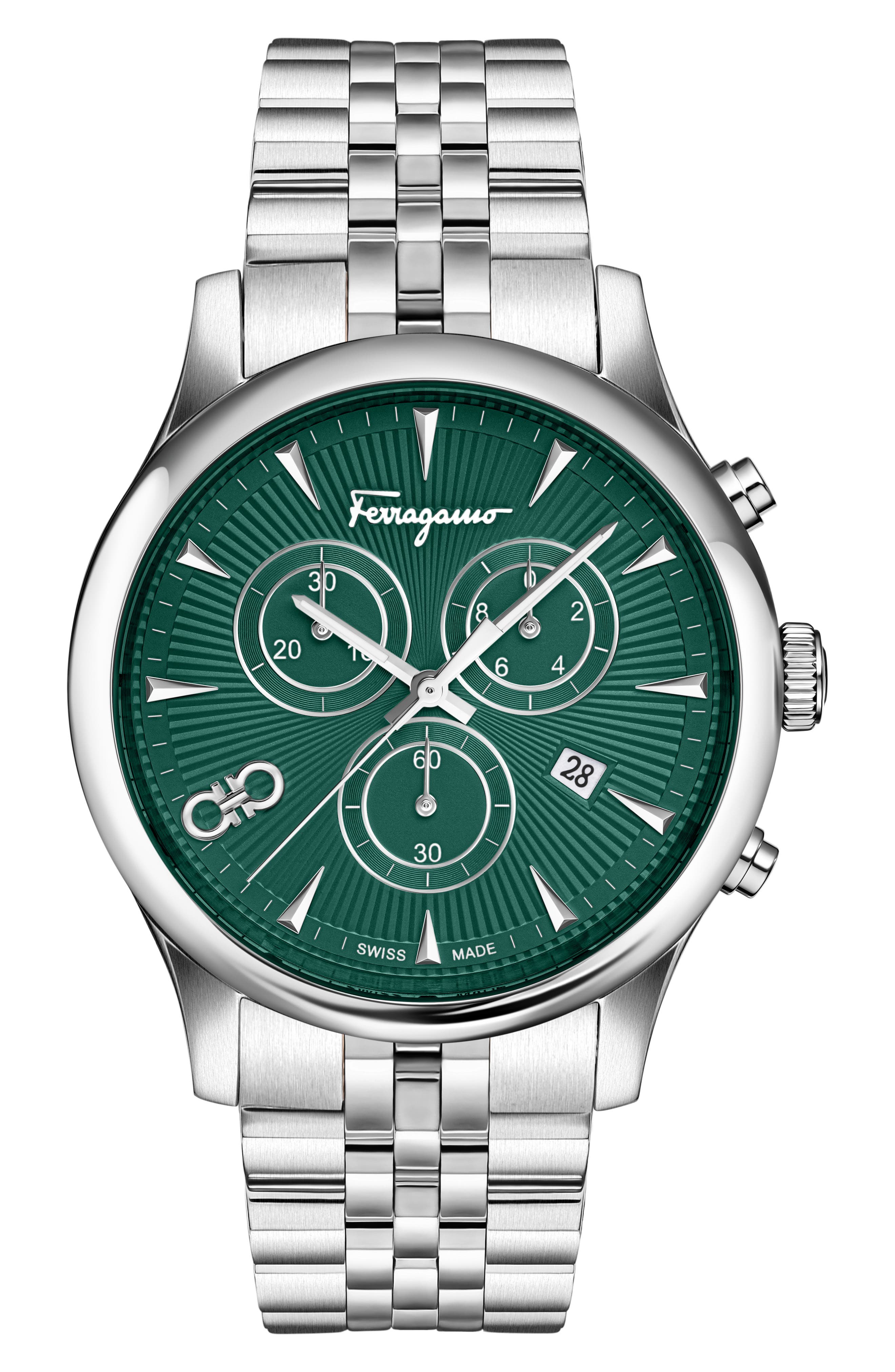 FERRAGAMO Duo Chronograph Bracelet Watch, 42mm