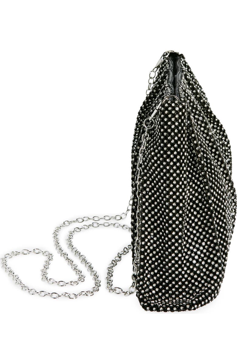 Jessica McClintock Francis Crystal Drape Clutch, Alternate, color,