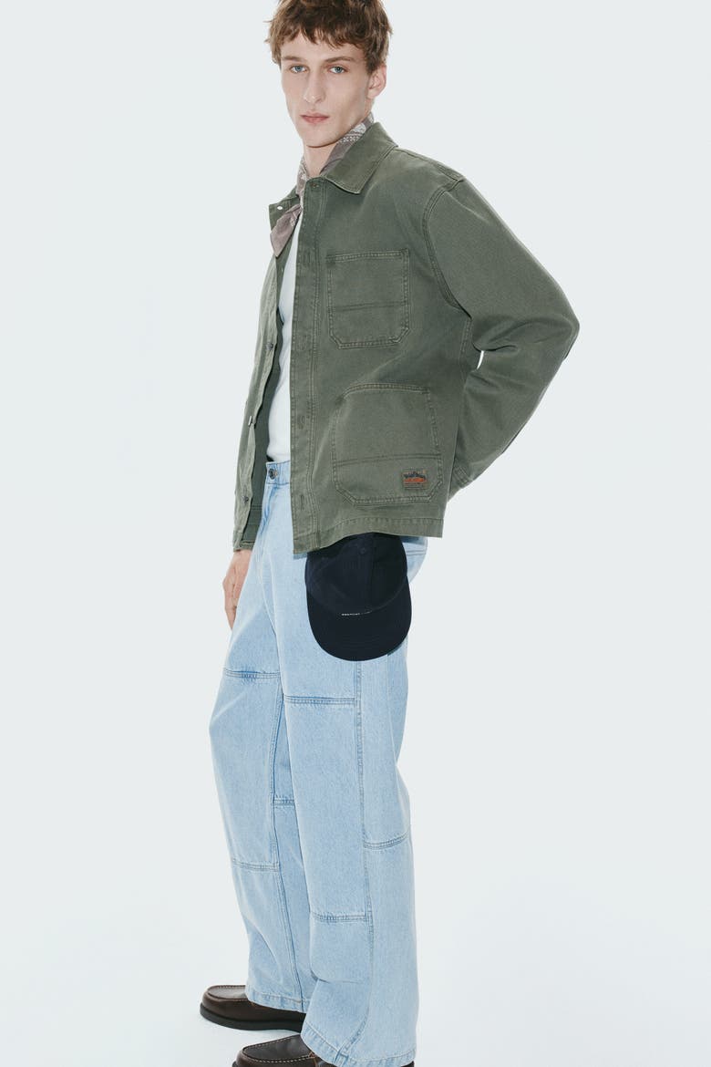 Loose-fit Worker Jeans, Alternate, color, Denim blue