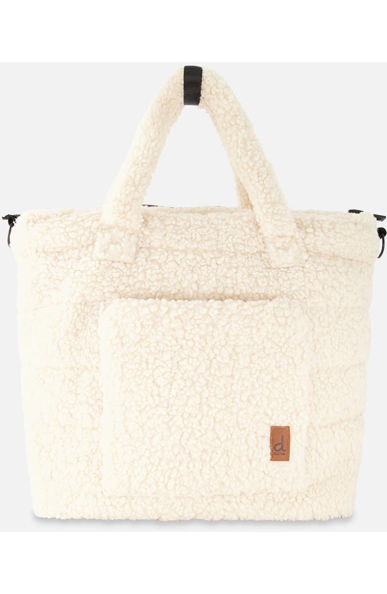 Deux par Deux Fleece Changing Mat Stroller Straps Diaper Bag, Main, color,