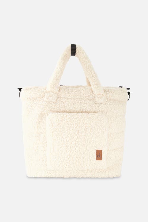 Deux par Deux Fleece Changing Mat Stroller Straps Diaper Bag in Off-White at Nordstrom