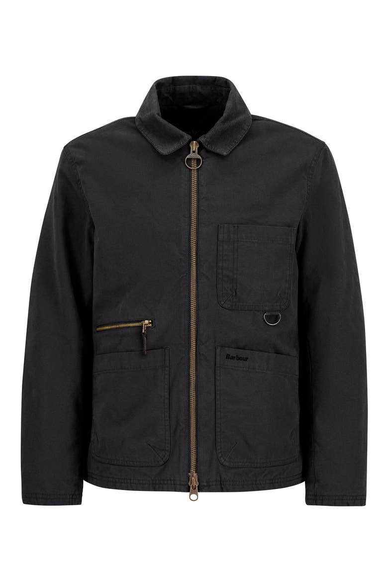 Cove Casual Cotton Jacket, Alternate, color, BLACK