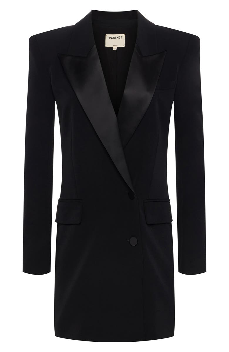 L'AGENCE Marlee Long Sleeve Mini Blazer Dress, Alternate, color, 