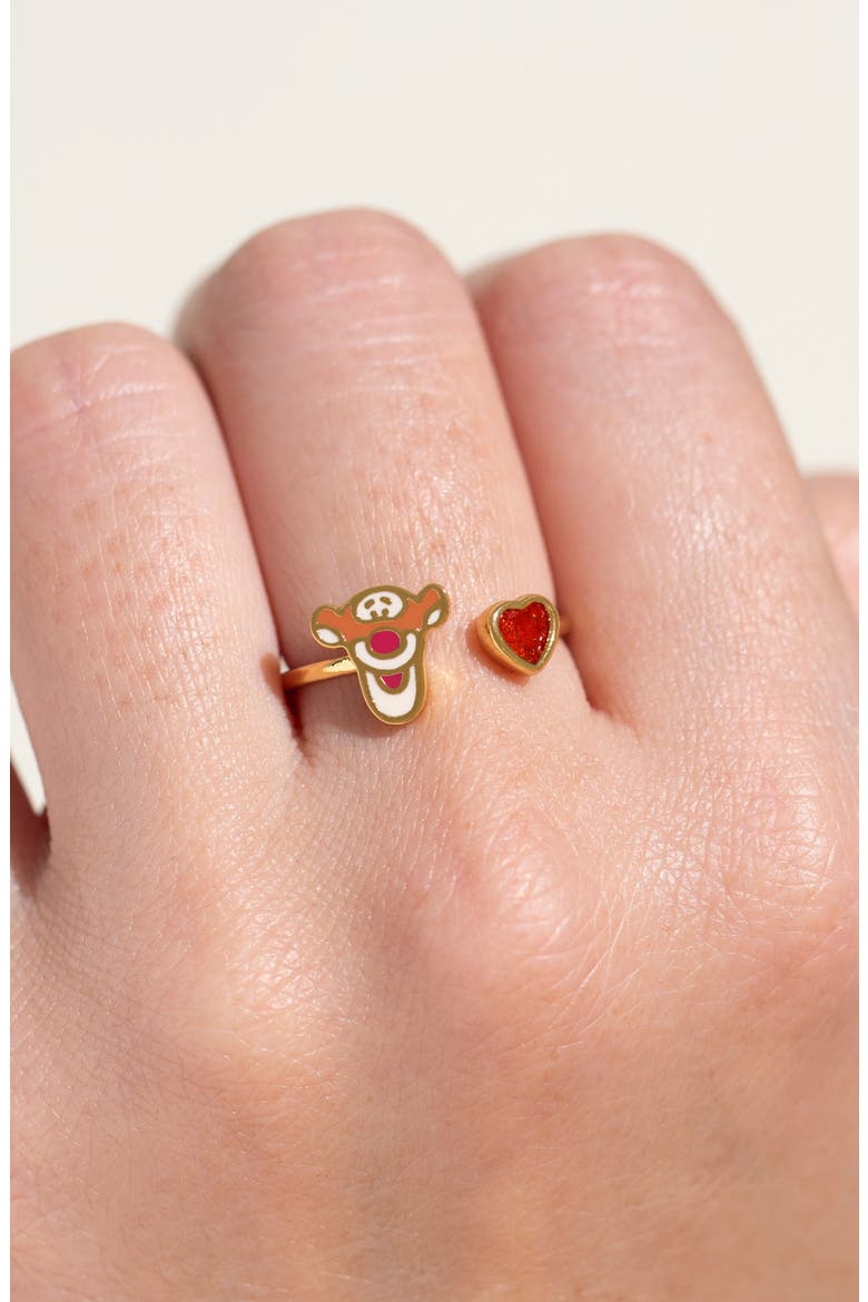 Disney Tigger Adjustable Ring, Alternate, color, GOLD