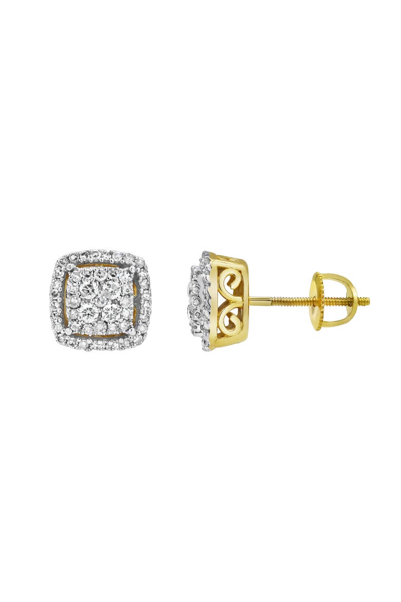 Ballroom Bliss 14K Yellow Gold Diamond Stud Earrings - 0.49ct., Alternate, color, 14K Yellow Gold
