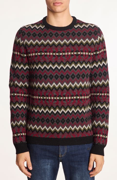 Chevron Crewneck Sweater