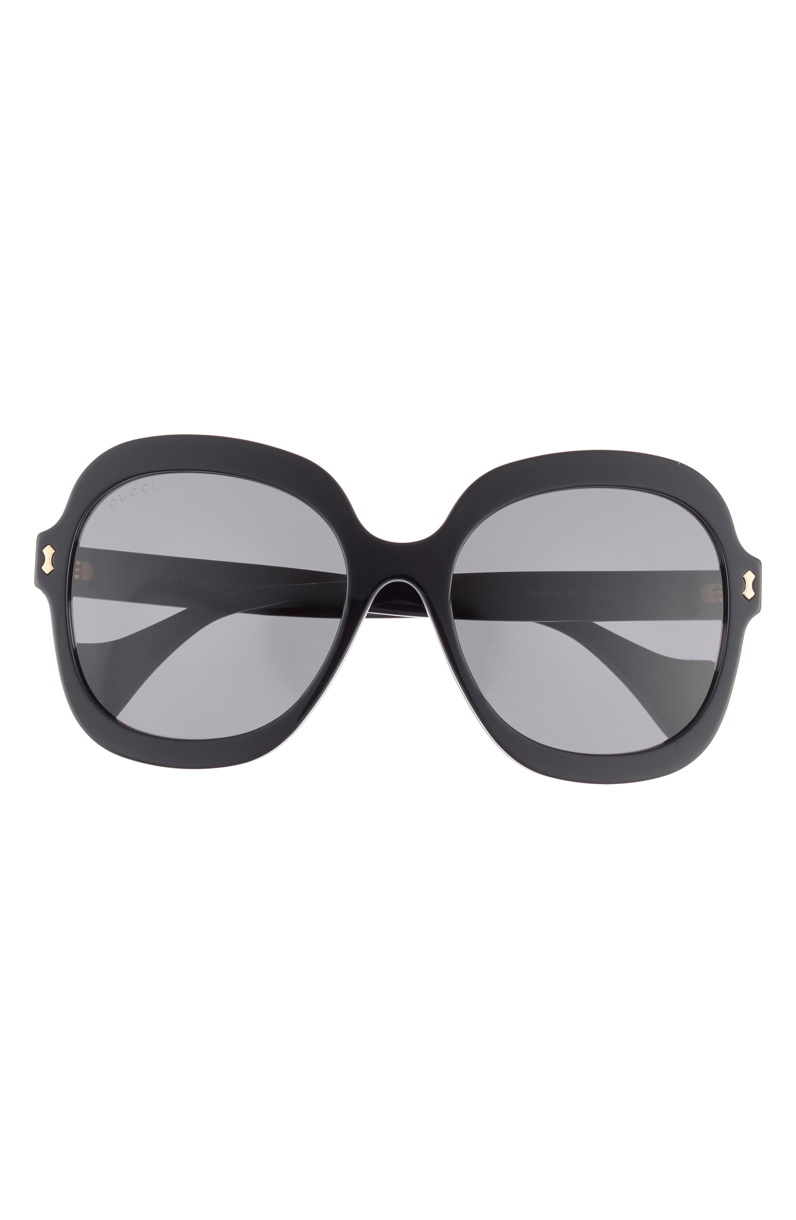 Gucci 57mm Round Sunglasses