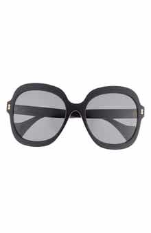 Gucci 57mm Round Sunglasses