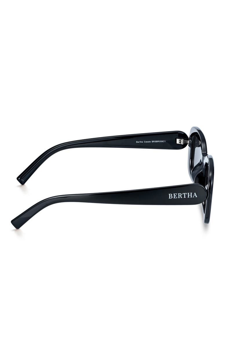 BERTHA Cassie Ladies Polarized Sunglasses, Alternate, color, Black/Black