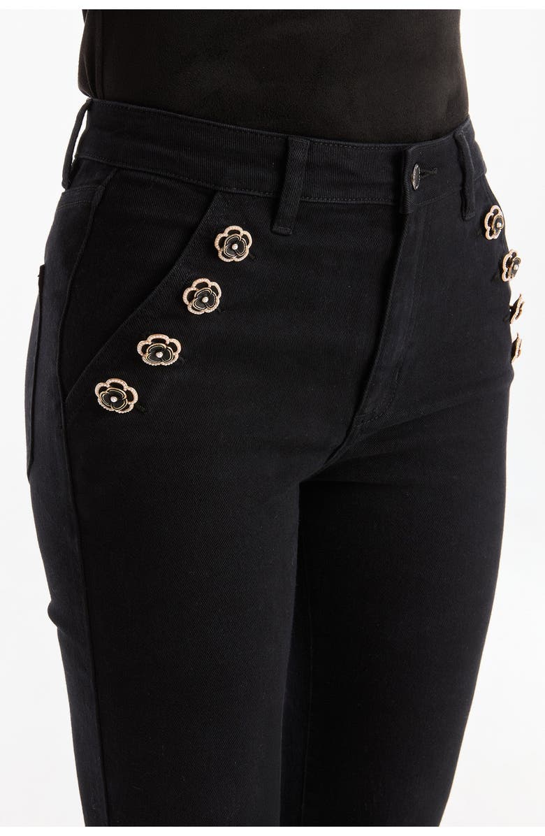 The Noli Shop Allegra Rose Jean, Alternate, color, Black