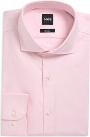 BOSS P-Hank Slim Fit Stretch Cotton Dress Shirt