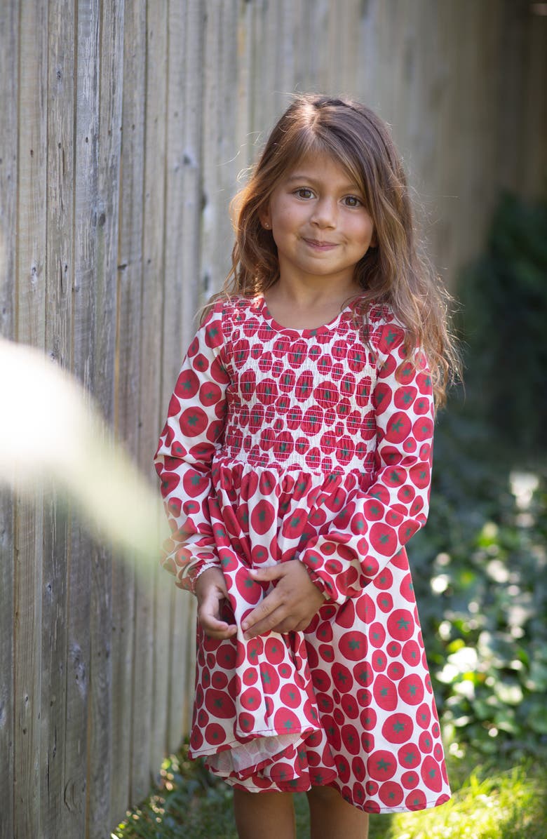 WORTHY THREADS Ruched Dress, Alternate, color, Tomato