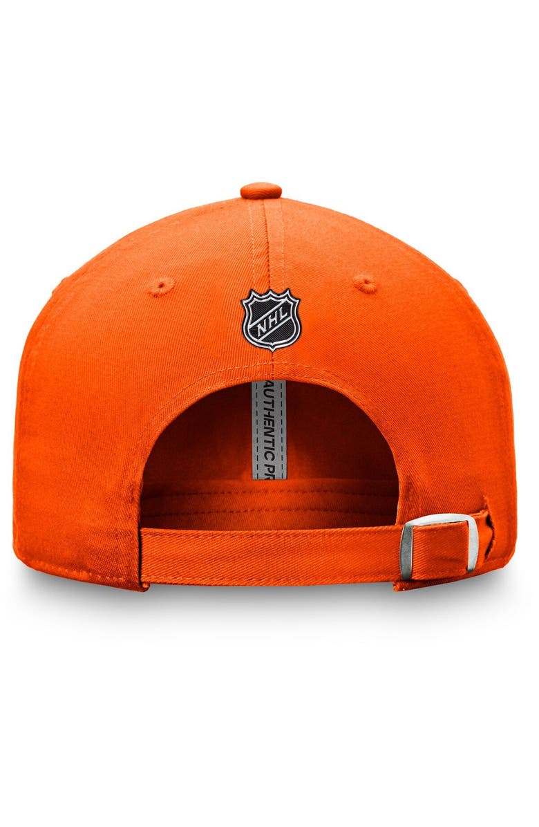FANATICS Men's Fanatics Branded Orange Philadelphia Flyers Authentic Pro Rink Adjustable Hat, Alternate, color, 