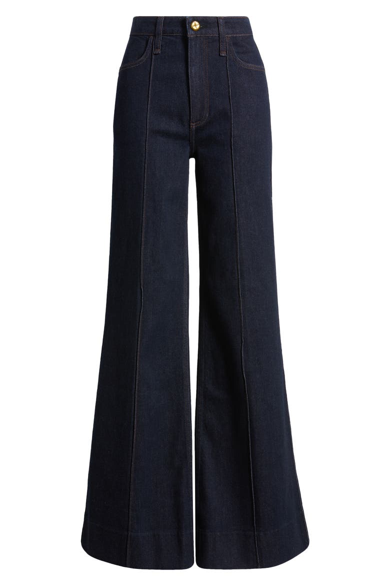 Skylar High Waist Flare Trouser Jeans, Alternate, color, RINSE