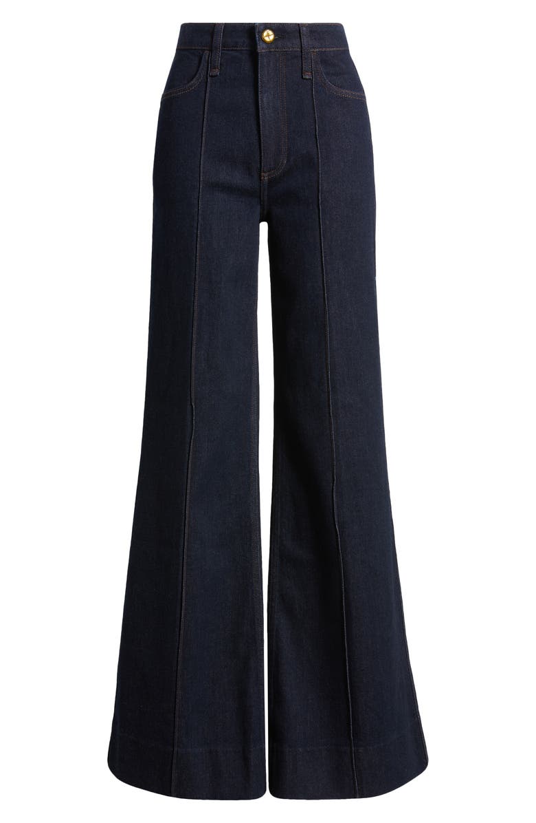 rag & bone Skylar High Waist Flare Trouser Jeans, Alternate, color, Rinse