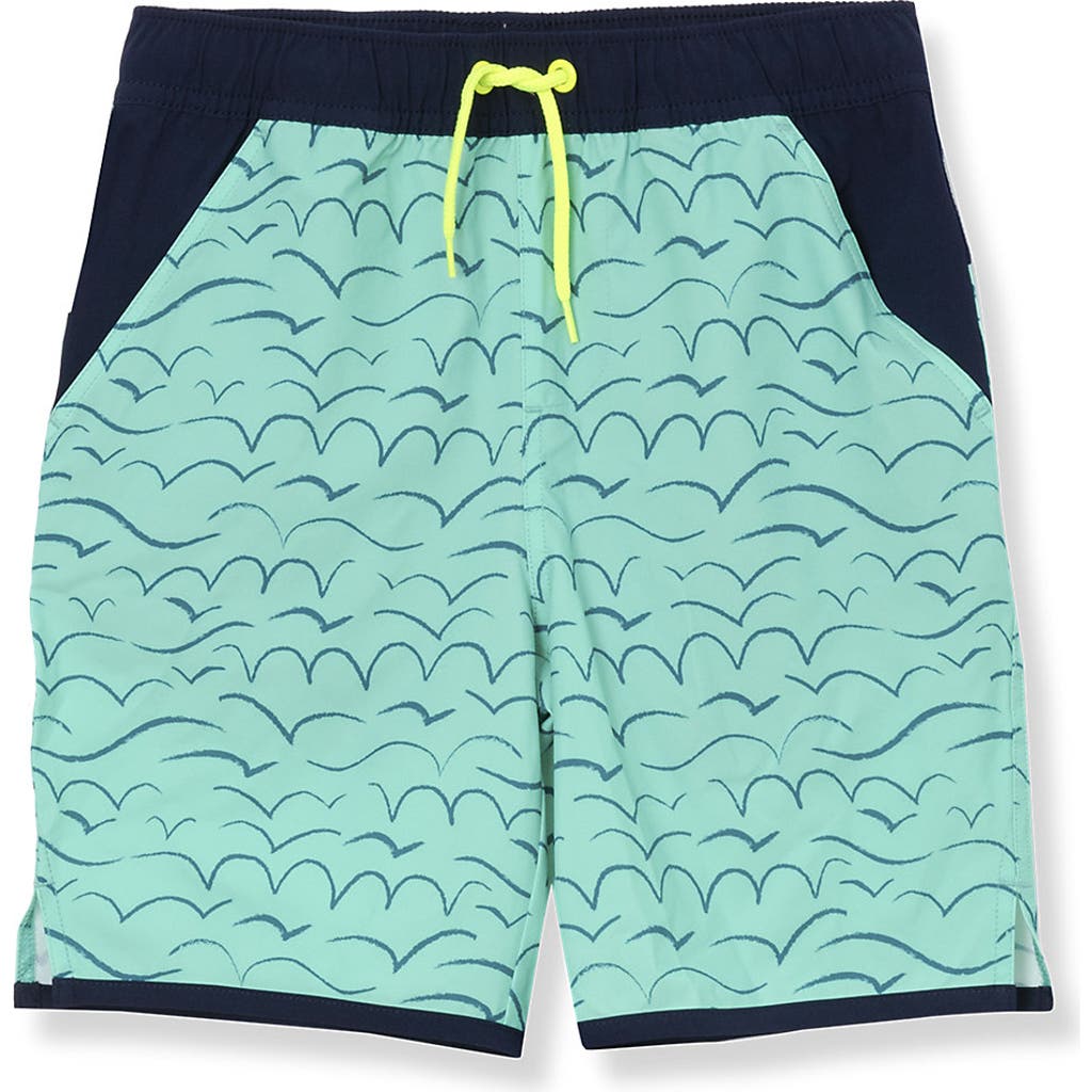 LANDS' END LANDS' END BOYS STRETCH HYDROLINER SPORT SWIM TRUNK