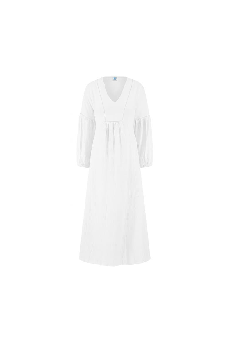 Kelly Kaftan Long Sleeve, Main, color, Cloud Dancer