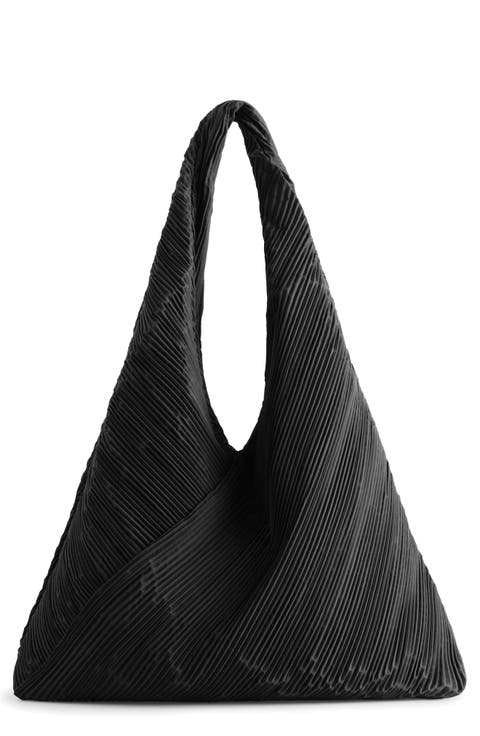 Pleated Shopper Bag