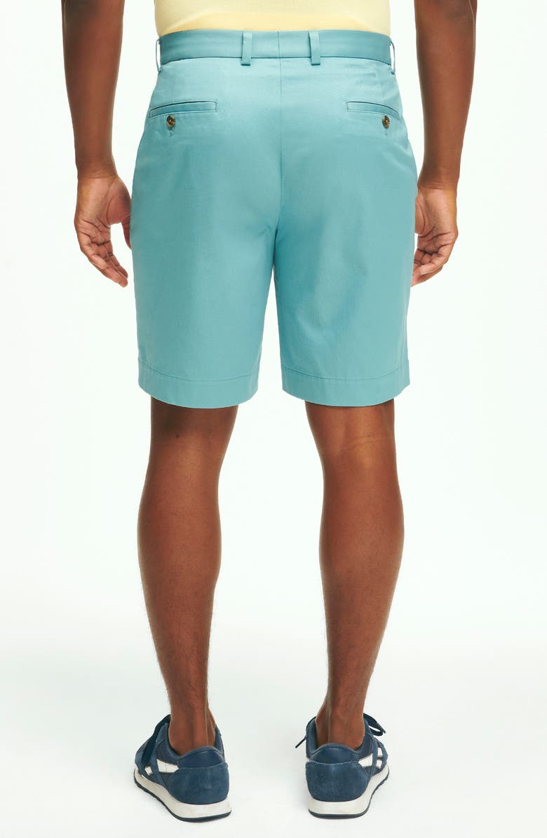 Brooks Brothers Flat Front Stretch Chino Shorts, Alternate, color,