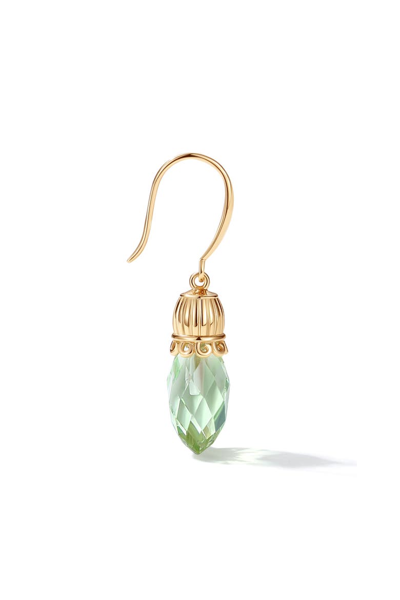 Nut Fairy Charm Earrings, Alternate, color, Green & Gold
