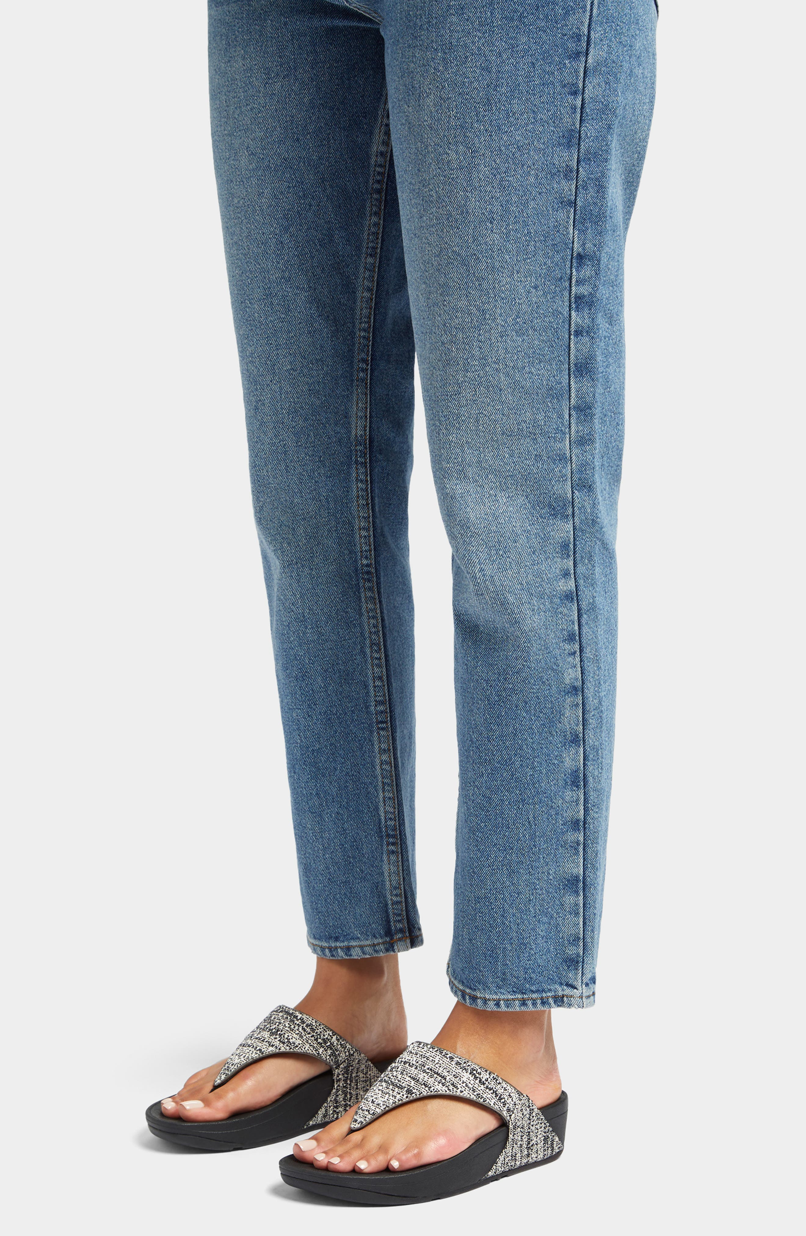 FitFlop Lulu Shimmerweave Flip Flop, Alternate, color, Black Mix